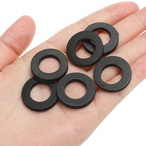 PATIKIL M15 Rubber Flat Washers, 80-Pack, 15mm Inner Diameter, 23mm Outer Diameter, 2.5mm Thick, Sealing Spacer Gasket Ring for Faucet Pipes, Water Ho