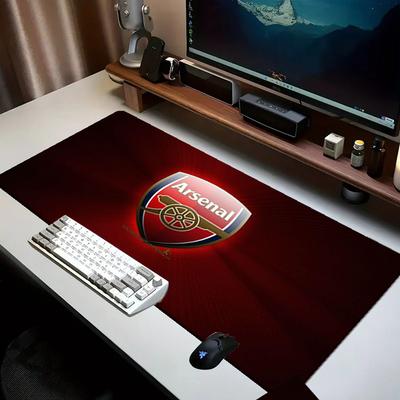Arsenal Football Club Crest Mouse Pad Office Desk Mat, Gaming Mouse Pad Mousepad, Keyboard pad,Heavy-Duty Non-Slip Rubber Backing, Gift