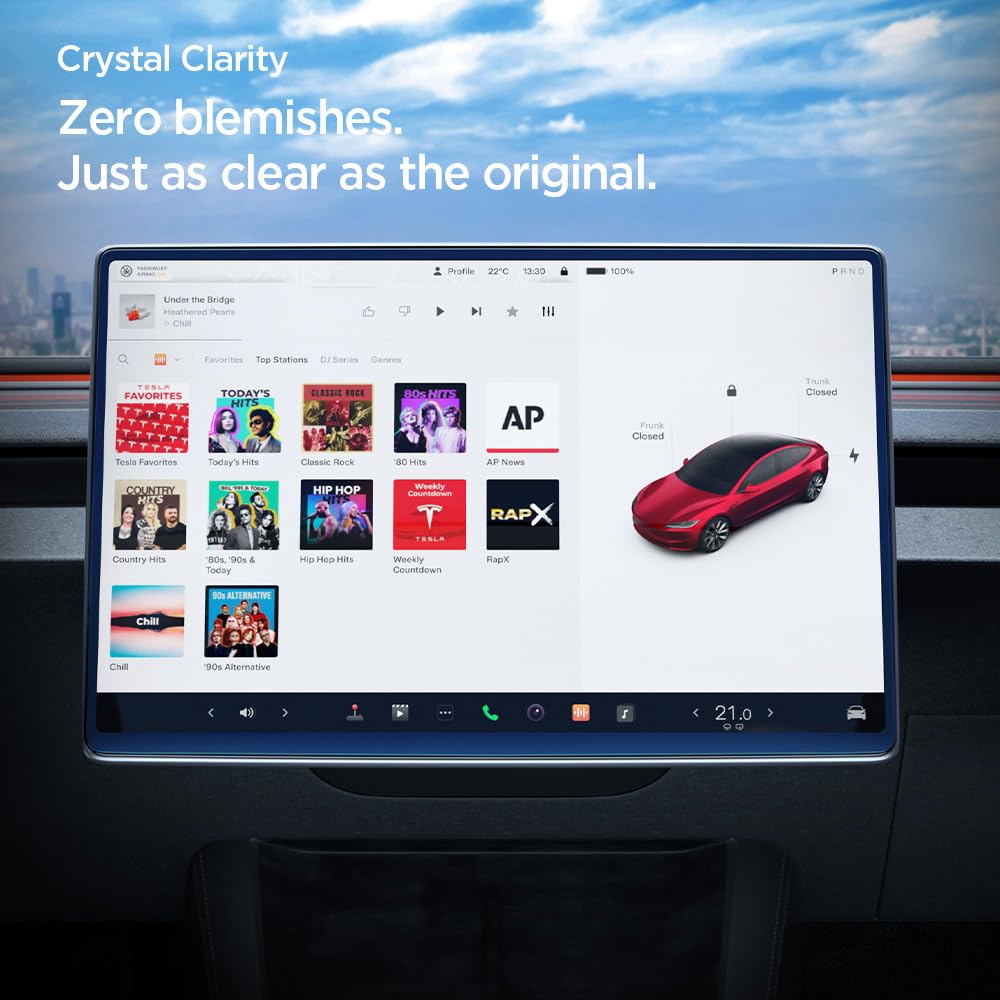 Ochranná fólie Spigen EZ Fit pro Tesla Model 3 s instalační sadou, kompatibilní s Tesla Model 3, hladká AG, 1 kus (2024)