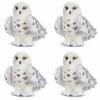 Delightful Wizard Snowy Owl Plush Toy Cuddly Stuffed Doll For Kids Collectors