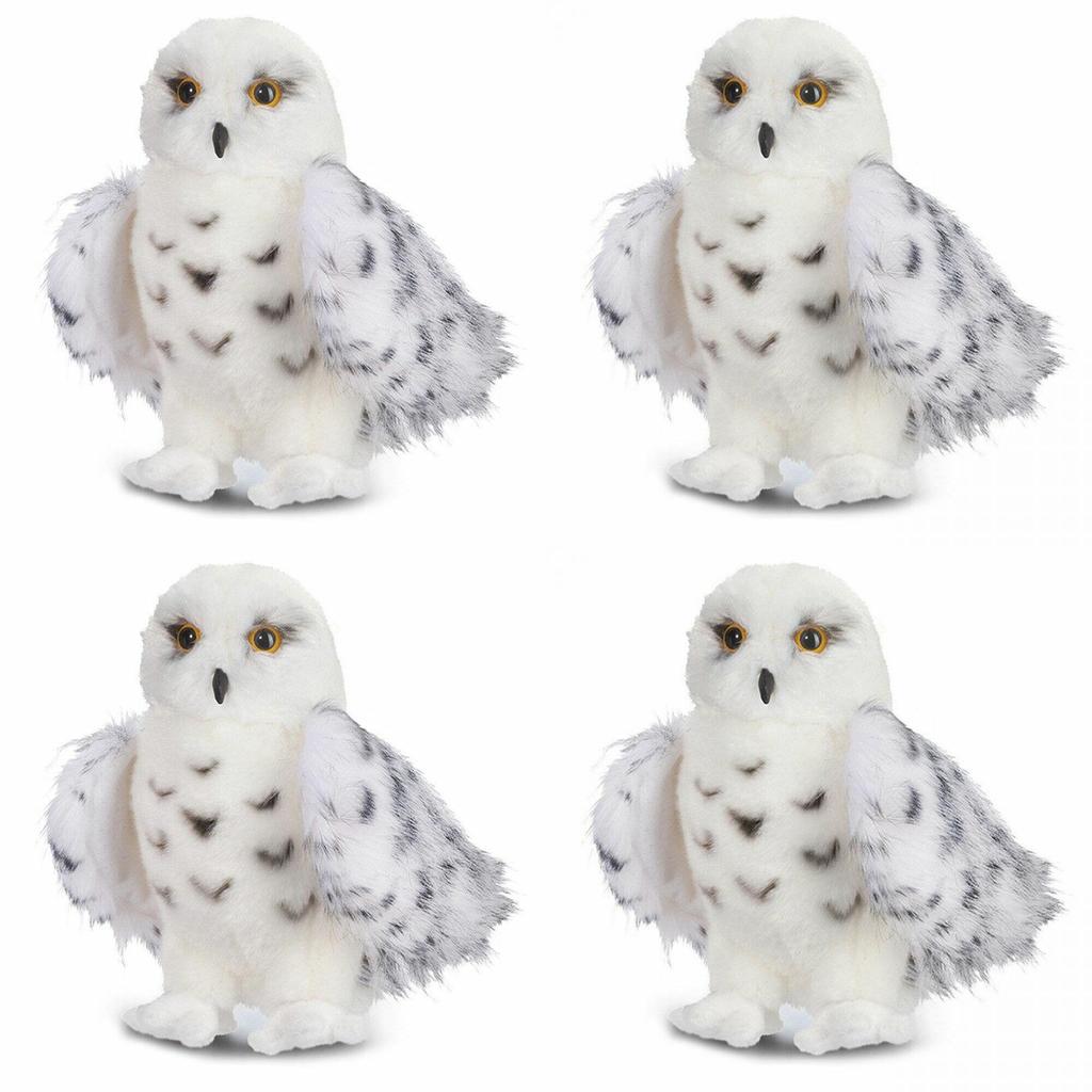 Delightful Wizard Snowy Owl Plush Toy Cuddly Stuffed Doll For Kids Collectors