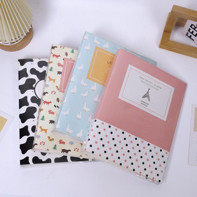 Instax 5-inch PVC Photo Album, Cartoon Design, 2-Pocket, Large Capacity for 80 Pics