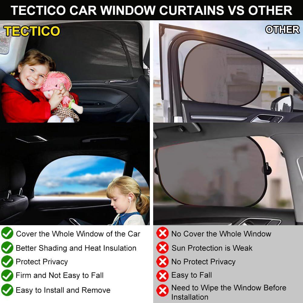 Upgraded Zipper Style Car Mosquito Curtain & Sunshade - Ventilated and Breathable