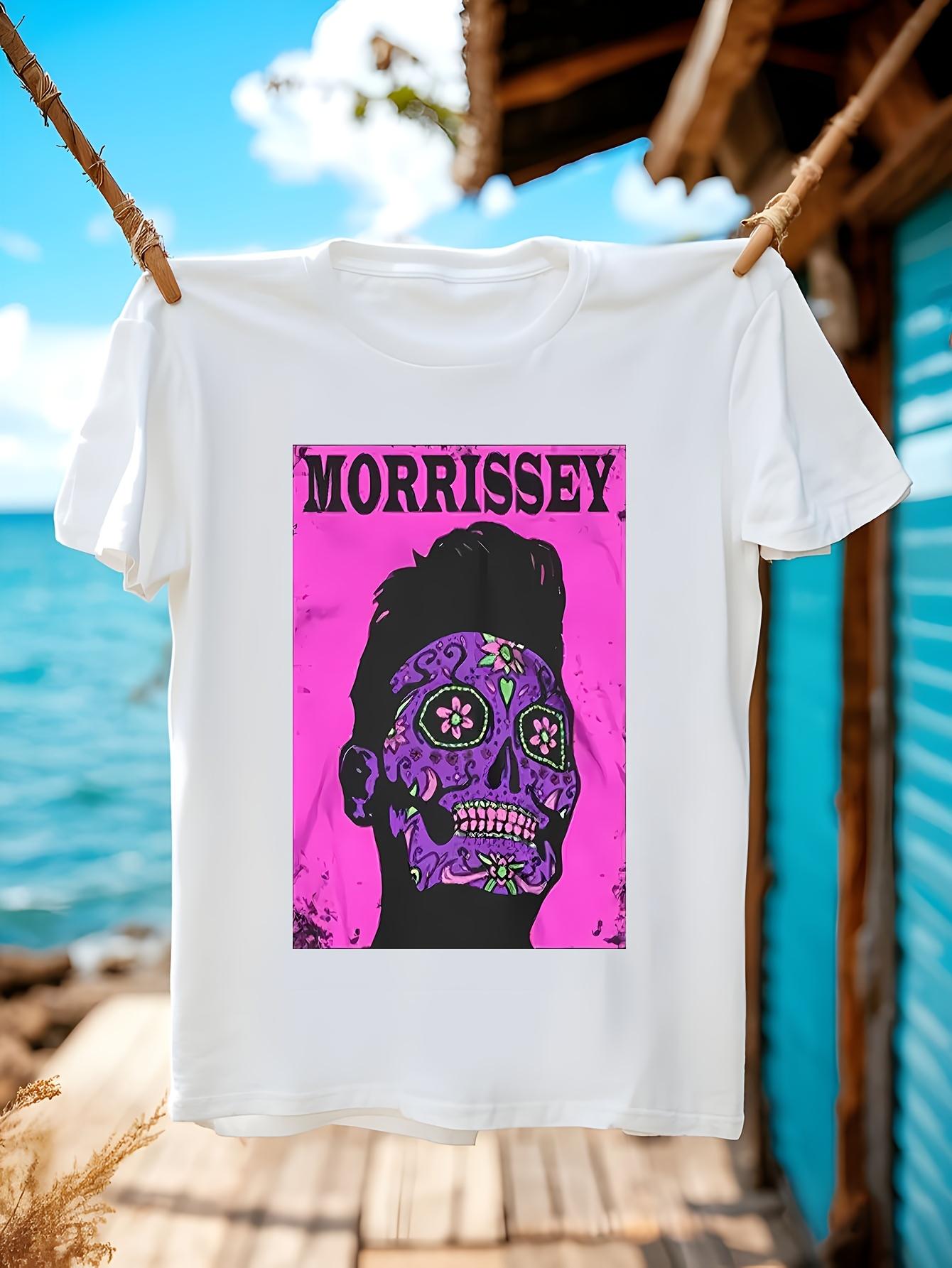 Morrissey Day of the Dead Official Tshirt - White Tee wit... S