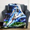 Messi's Legacy Soccer Blanket Soft Warm Cozy Perfect for Seaside Bed Bedding for All Occasions Stylish Decor