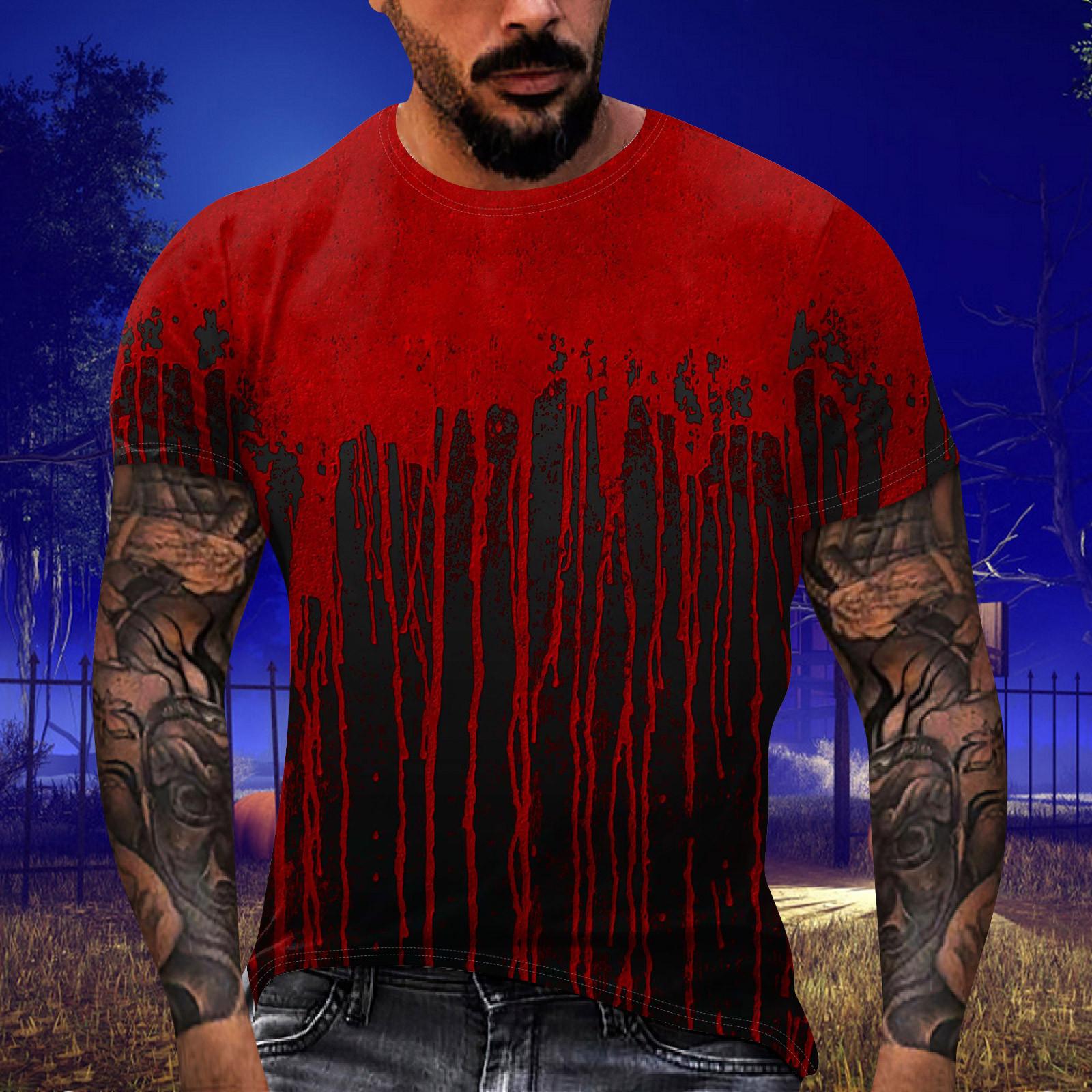 Мужские футболки с графическим принтом, уличная повседневная одежда с короткими рукавами и принтом XXXXL киноварь