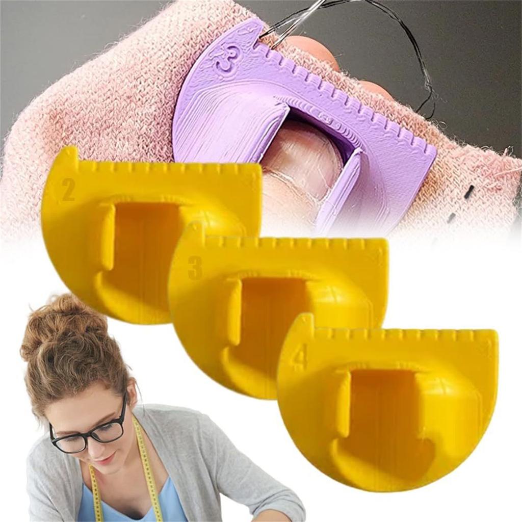 3Pieces Hand Sewing Guide Accessory Plastic Stitching Form for Fabric Craft Projects Supplies