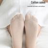 Women's Ultra-Thin Breathable Summer Short Socks: Anti-Snag Cotton Crystal Nude Steel Wire Design