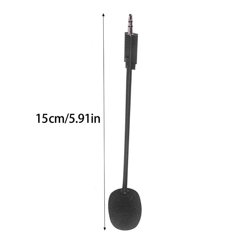 3.5mm Detachable Gaming Microphone Boom for Rig400 Headsets Clearly Voice Pickup Mic Boom Foam Filter Gaming Mic