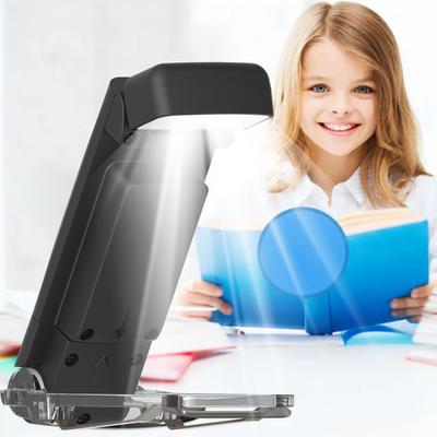 Lampe de lecture à LED rechargeable par USB, lampe de lecture à pince, lampe de nuit portable pour le soin des yeux avec 3 couleurs