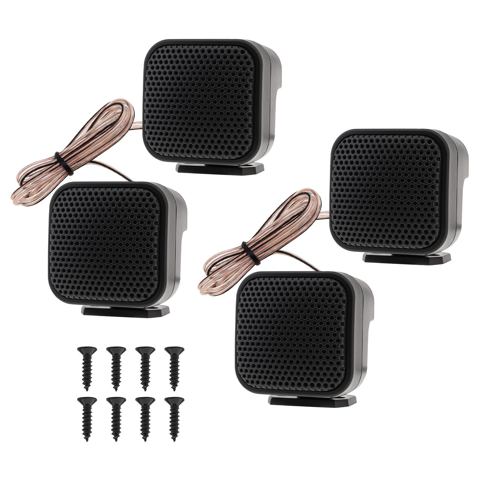 

4 шт. 500 Вт Высокоэффективные Мини Купольные Твитеры Динамики Автомобильная Аудиосистема Черный Улучшение Звука Высоких Частот