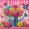 5D-Diamant-Malerei-Set zum Selbermachen, teilweiser Spezialbohrer, Blumendekoration