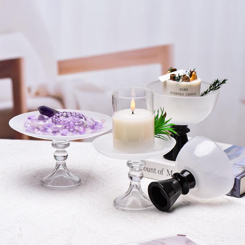 Ruhan Europejska Szklana Taca Serwowania na Postumencie