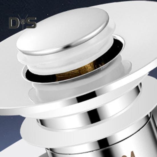 Pop-up Sink Drain Strainer Durable Construction Universal Simple Installation Bathroom Sink Filter Basket Hair Catcher Anti-Clog Strainer