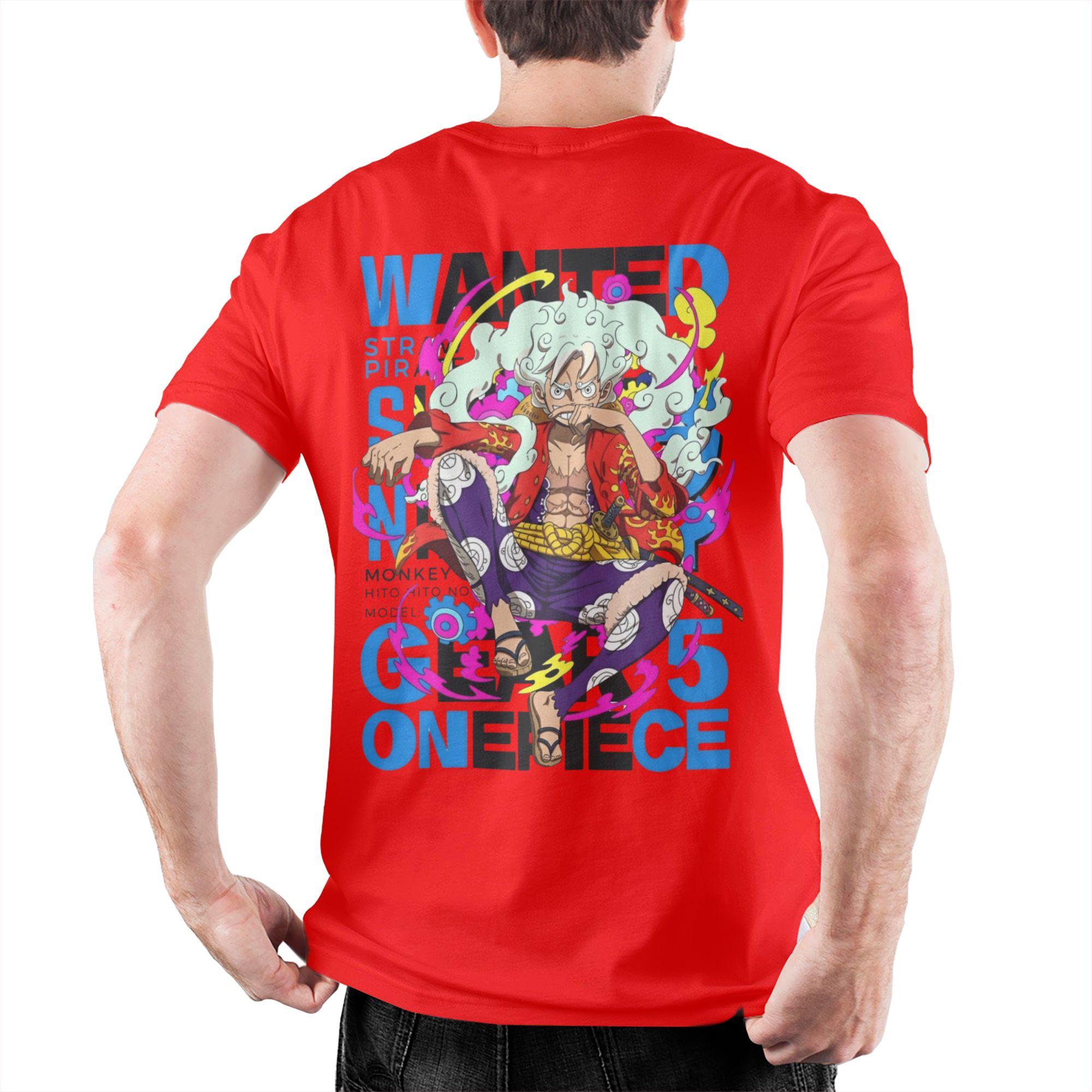 

Casual The Great Leader Ones Pieces TShirt for Men Round Collar Cotton T Shirt Short Sleeve Tee Shirt Big Size Clothing M