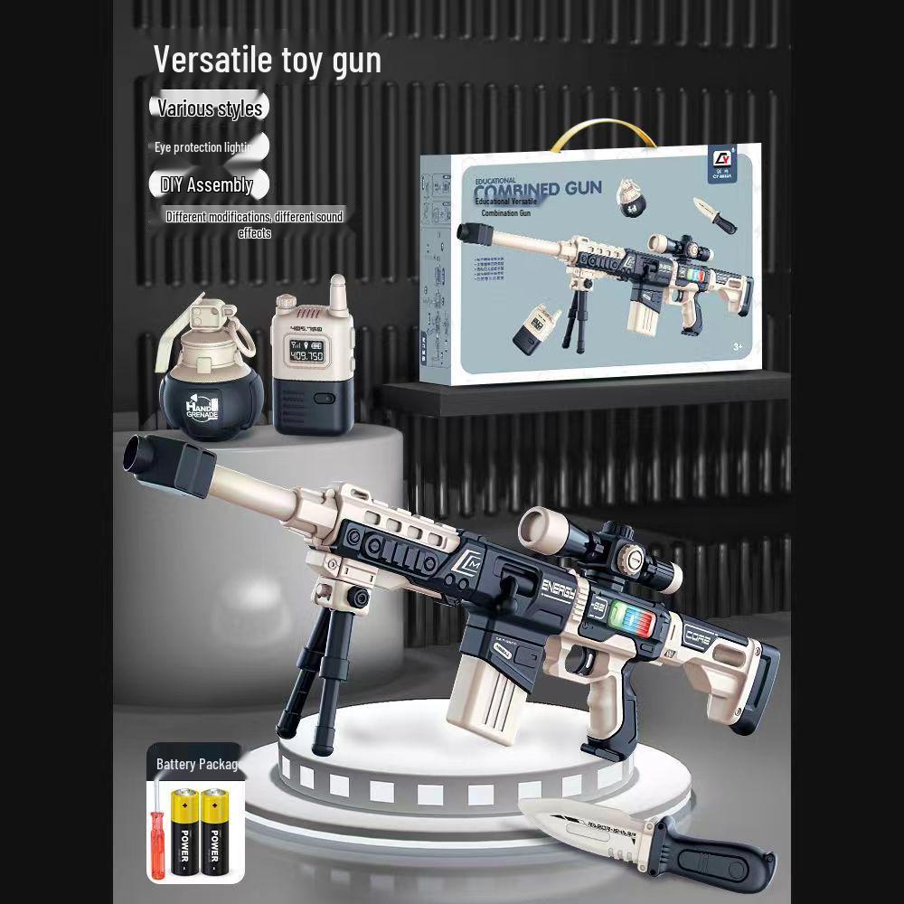 Magnetic Toy Gun with Creative Design and Electric Sound Effects, Ideal Children's Gift for June 1st Birthday.