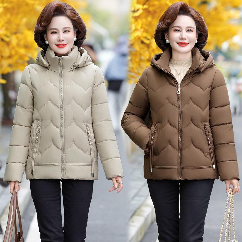 Short down cotton-padded clothes for women's new winter small cotton-padded clothes loose and thickened mother medium and short coats