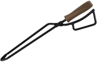 TEOGONIA Szczypce kominkowe BBQ węgiel drzewny drewno opałowe czarne [63495] szczypce, szczypce,