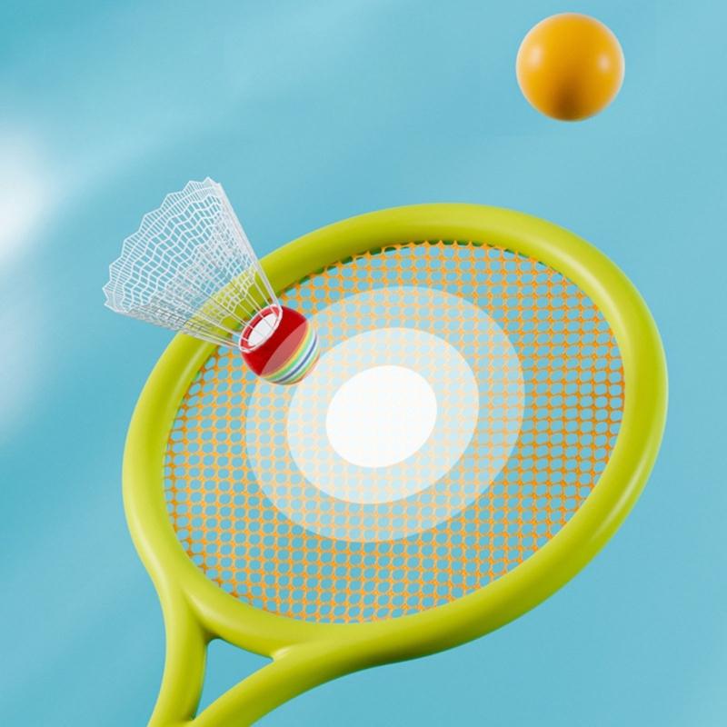 Kids Shuttlecocks Balls Set Include 2 Rackets 1 Badminton for Badminton Supplies