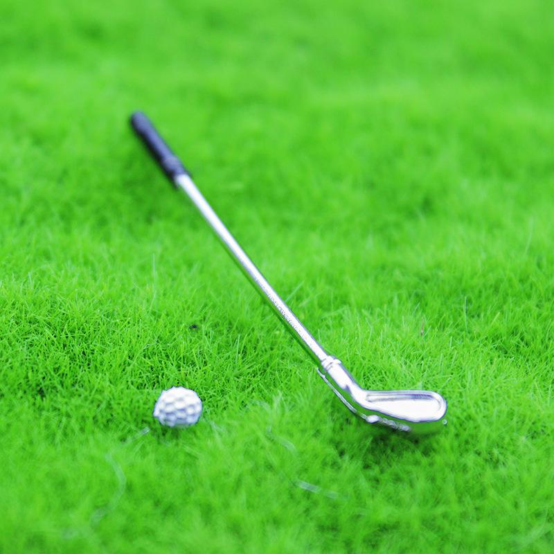 Perfect 1 Set Dollhouse Miniature Tennis Racket Tennis Baseball Golf Table Tennis Set Simulation Sports Model Doll House Accessories