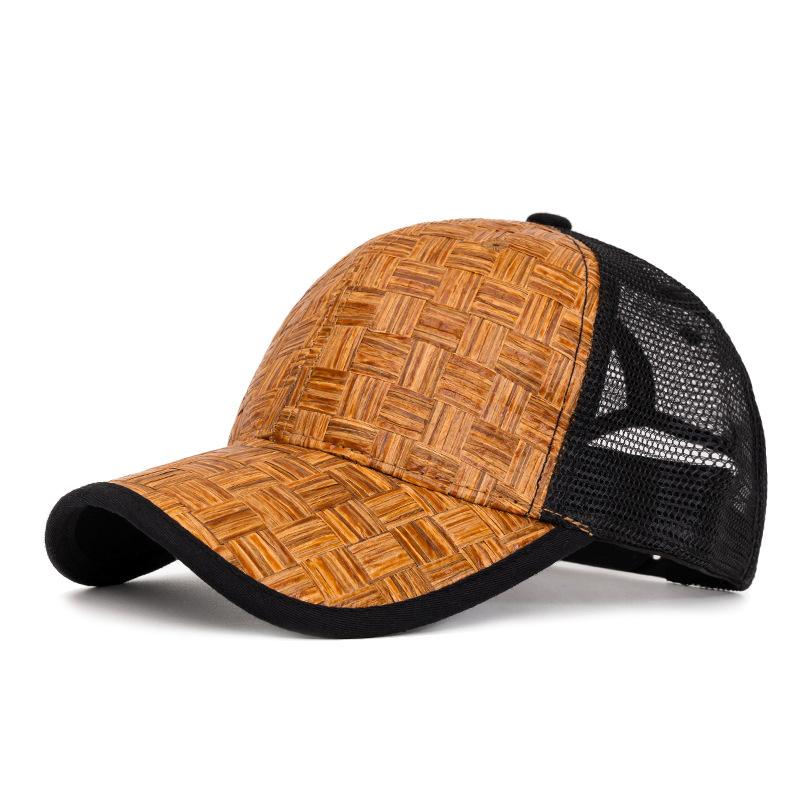 

Летняя соломенная бейсболка, мужская уличная дышащая кепка, женская сетчатая солнцезащитная кепка темные хаки