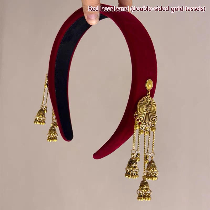 

Аксессуары для волос с кисточками для женщин и девочек, милые универсальные обручи для волос, темпераментные этнические резинки для волос, подарки