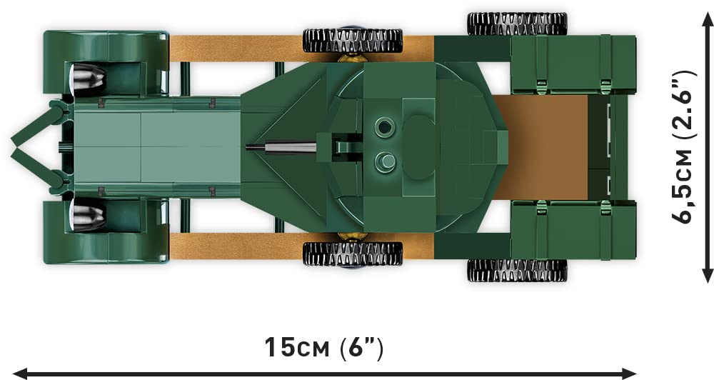 COBI Building Blocks British Army Armored Car 1920 Scale 267 Pieces LEGO Compatible IN 2988 Rolls-Royce 1/35 [MADE EU]