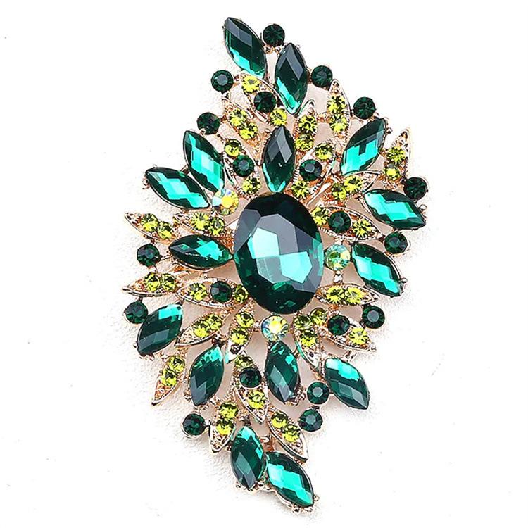 Temperament, With Diamonds, Flower Shape Wedding Brooch Jewelry Pin