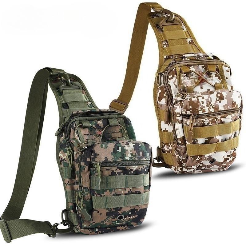 Vistas Grote capaciteit Nylon tas Twee lagen Vistuig Hengel Lokaas tas Multifunctionele camouflage tas Enkele schoudertas