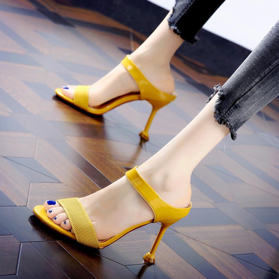 Fashion Womens Open Toe Sandals With Thin Heel For Casual Summer Wear
