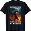 Cringy Werewolf Warning Wolf Meme Cringe Alpha Wolf T-Shirt