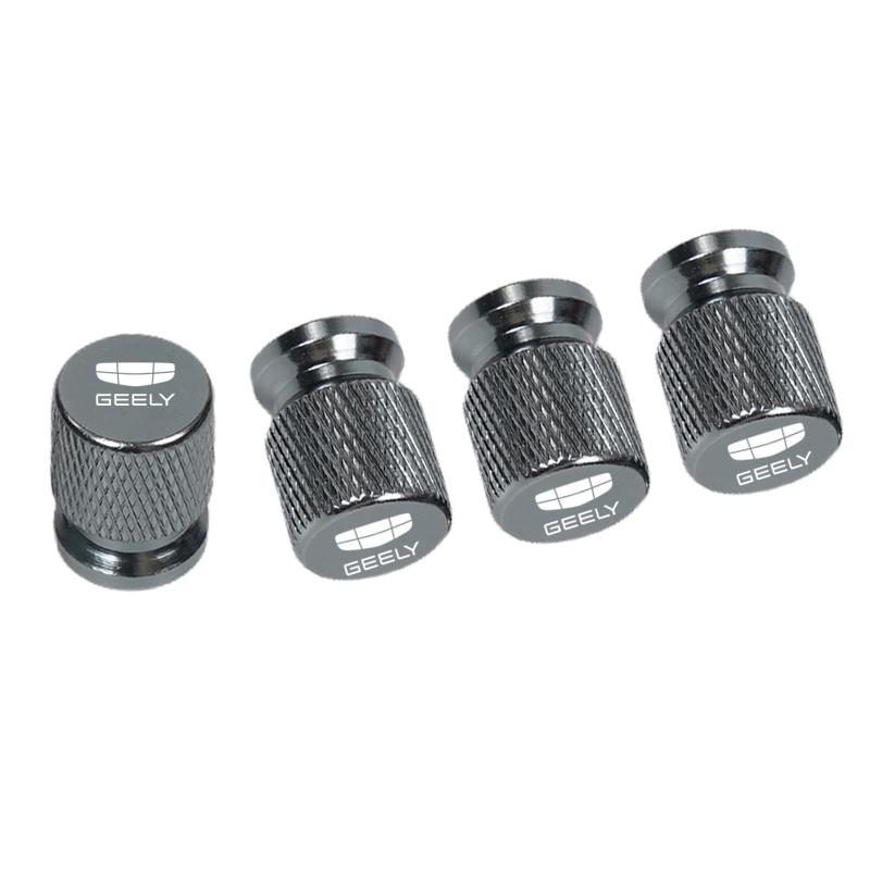 

LUNGU-Q-4pcs Car Wheel Tire Valve Caps Tyre Stem Covers Airdust Waterproof For Geely Atlas Coolray Emgrand EC7 EC8 X7 EX7 CK2 CK3 GL GS140000