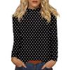 Women's Daily Casual Long Sleeve Mid Collar Top