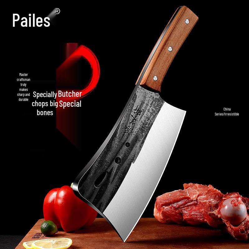 KT German Guillotine Bone Cutter: Household & Commercial Use for Chopping Bones, Pig Trotters, Meat, and Chicken