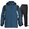 Golf Rainwear Rain Suit and Bottom Set Cold Water Mountain Motorcycle Rainy Season Typhoon Protection and Bottom [ARASHIYAMA] Men's [Top Protection,