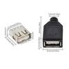 10 Stück Typ A Stecker Buchse USB 4-Pin Stecker Buchsenverbinder Mit Schwarzer Kunststoffabdeckung Typ-A DIY-Kits