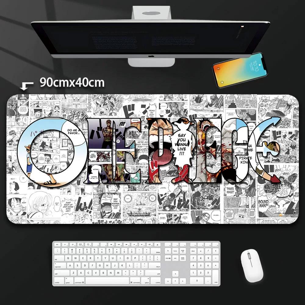 One Piece Leather Mouse Pad Oversized Peripherals Two-dimensional Anime  Monkey D. Luffy Roronoa Zoro  Boys Computer E-sports Game Keyboard Table Mat