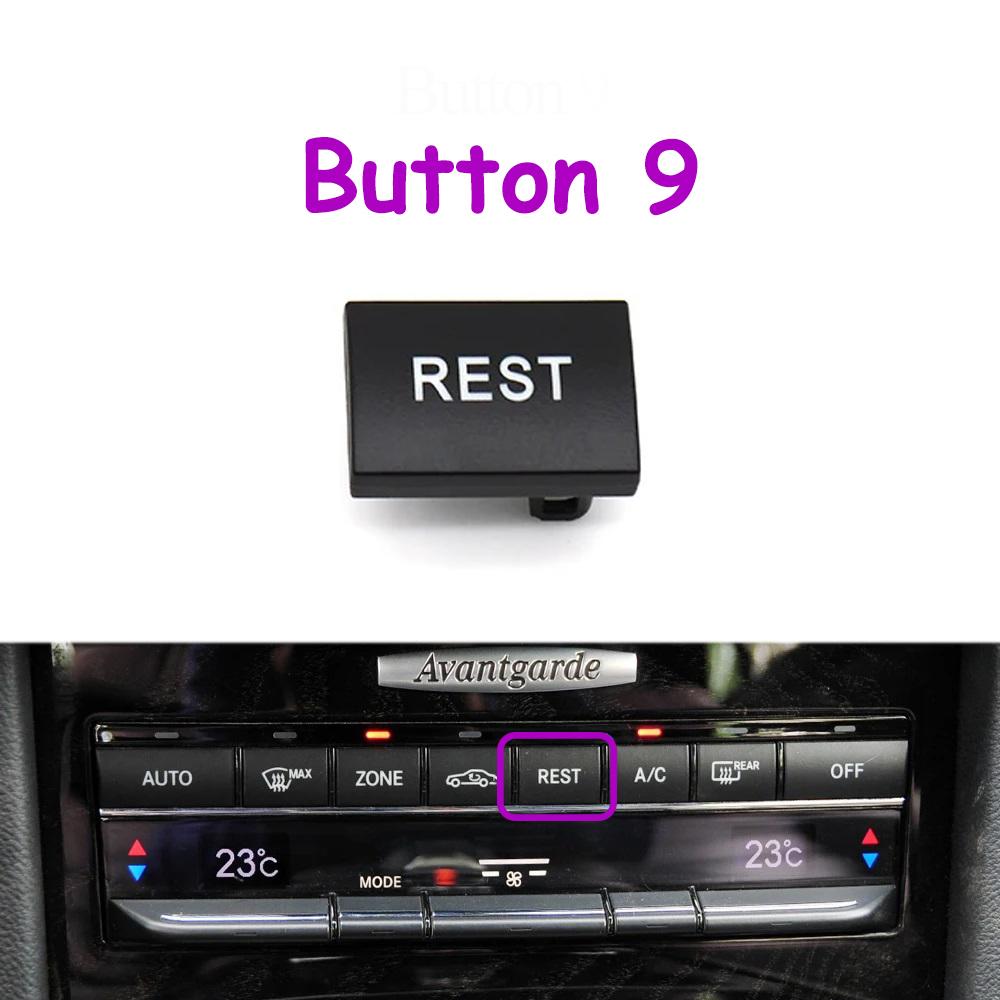 Central Console Air Conditioner AC Heater Climate Control Button Cover For Mercedes Benz E Class W212 W207 E200 E250 E300 E350