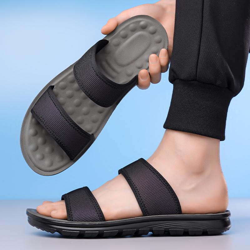 Fashion Summer New Flip Flops Beach Shoes Plus Size 44 Sandals Non Slip Slippers Soft Outdoor Open Toe Sandals Casual Home Indoor Shoes