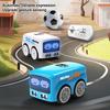 Remote Control Bus Toy Gestures Follow Automatic Obstacle Avoidance Sensor Car Toy Small Vehicle Driving Desktop Toy with Expression Light