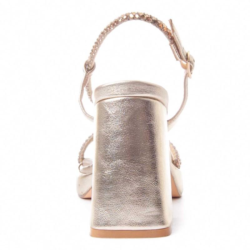 Sandalia De Tacón Para Mujer.  Montevita  Festsand5  88521