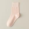 Women's Breathable Cotton Mid-Calf Socks - Spring/Summer, Sweat-Absorbent, Odor-Resistant, Candy Colors