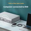USB Audio Extractor Konverter für TV PC Laptop zu Optischem Spdif und 3,5mm Audio Adapter