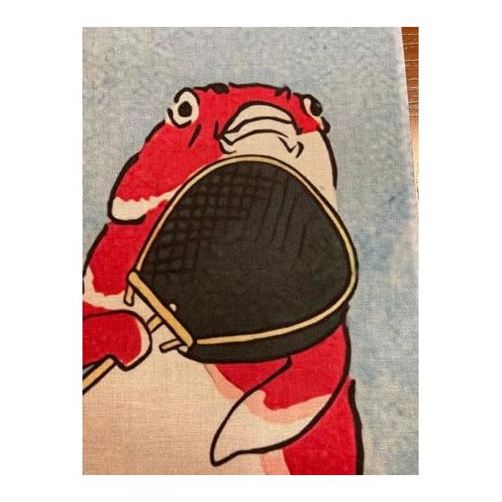 Ukiyo-e Tenugui Towel - Utagawa Kuniyoshi's "Kingyo Tsukushi" (Goldfish Collection) Part 3: Surprised Face - 100% Cotton - High-Quality Japanese