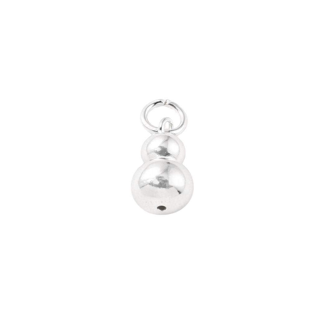 Sterling Silver Gourd Pendant Charm for DIY Jewelry or Crystal Bracelet/Necklace Accessories