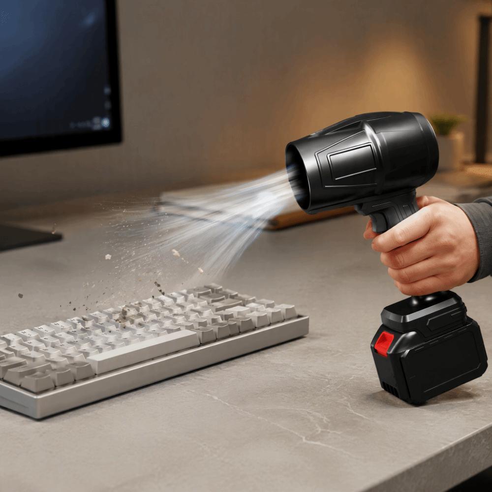 21 V Power Dust Blower Suction Cleaner Dual-Function Rechargeable Blower Computer Cleaning