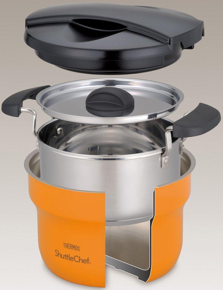 THERMOS Vacuum Insulation Cooker Shuttle Chef Apricot APR 1.6L KBF-1600
