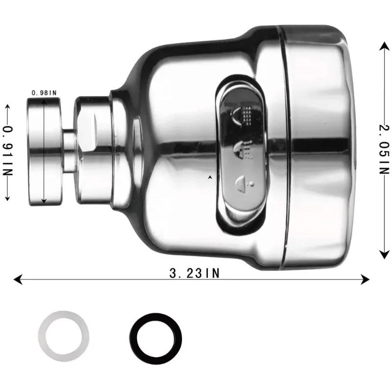 360 Grad Schwenkbarer Küchenarmatur Belüfter Einstellbarer Drei-Modus Sprüher Filter Diffusor Wassersparende Düse Badarmatur Anschluss