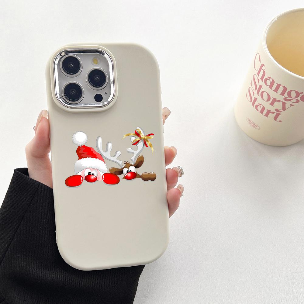 N101 Веселые рождественские художественные мягкие чехлы для телефонов Samsung S24 S23 — фото 14