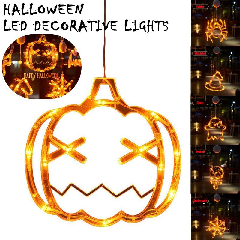 Halloween-Fenster-hängendes LED-Licht, Heimdekoration, Saugnapf, Heimdekoration, Lichter